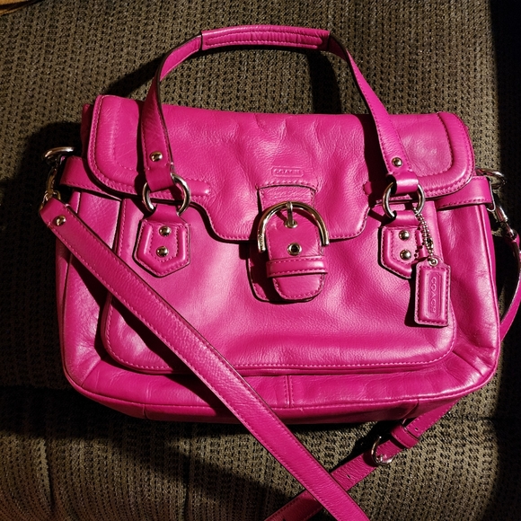COACH HOT PINK CROSSBODY BAG! - Picture 1 of 4